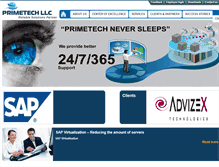 Tablet Screenshot of primetechllc.com
